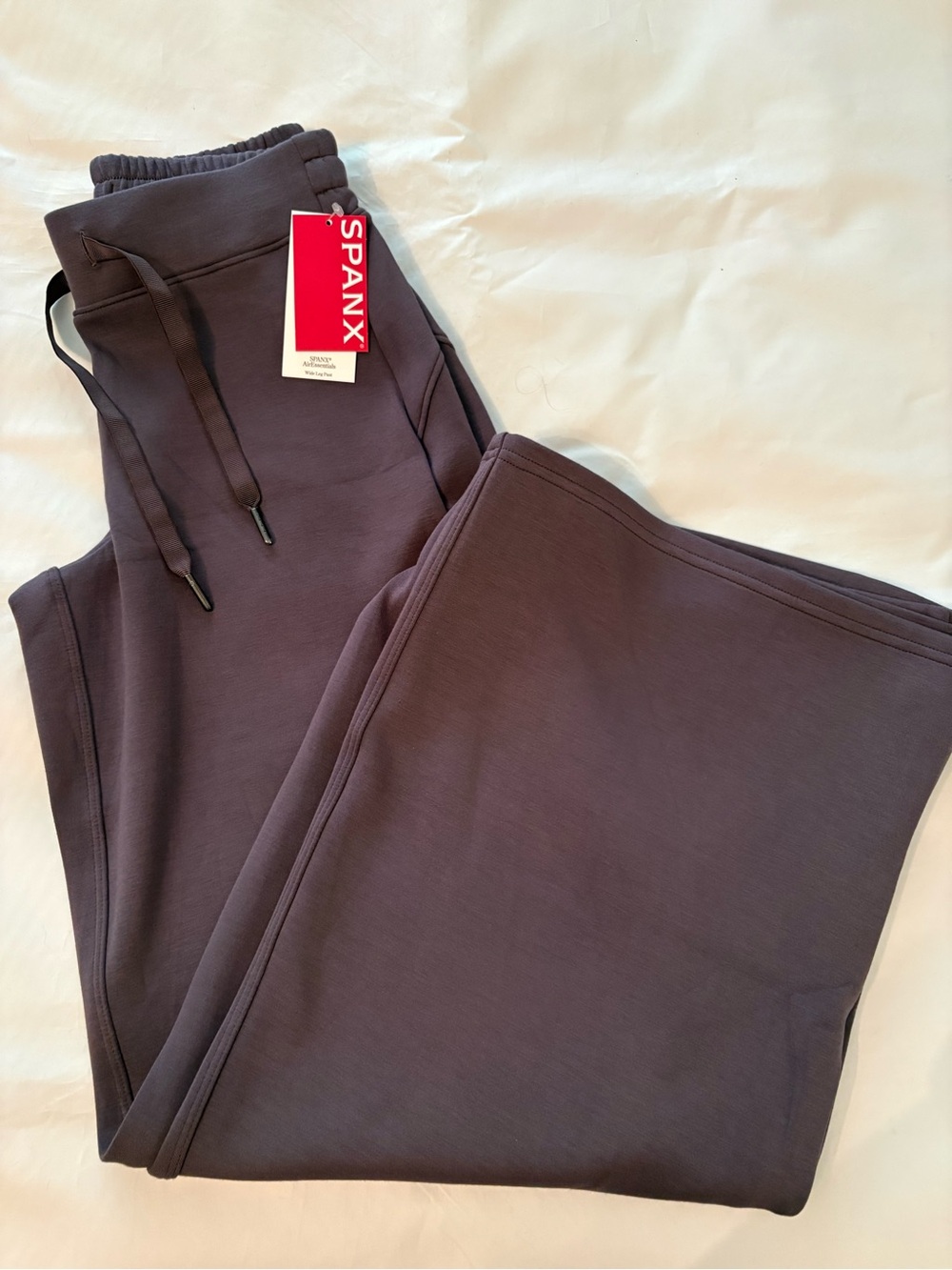 SPANX AirEssentials Wide Leg Pants XS Petite Storm dark gray NWT